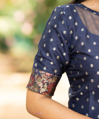 Traditional silk kurti with open slit