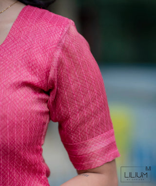 Stylish elbow sleeve kurti with shawl set